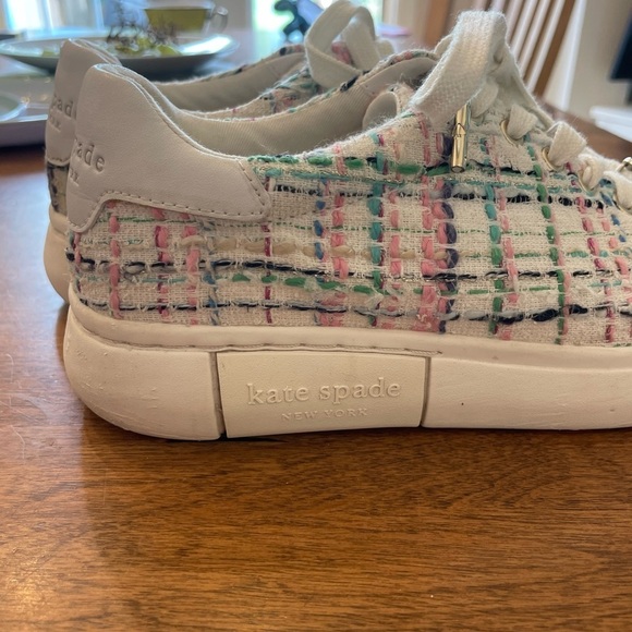 kate spade new york Lift Sneakers Multi Tweed Size 6B - Picture 4 of 7